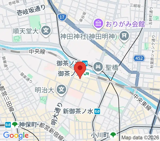 ＡＡＡイワタ楽器の地図
