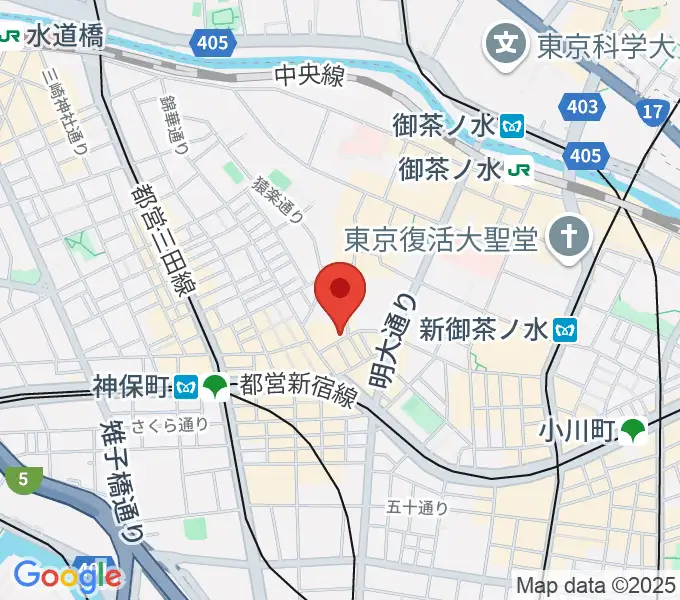 アイゼナハ音楽院の地図