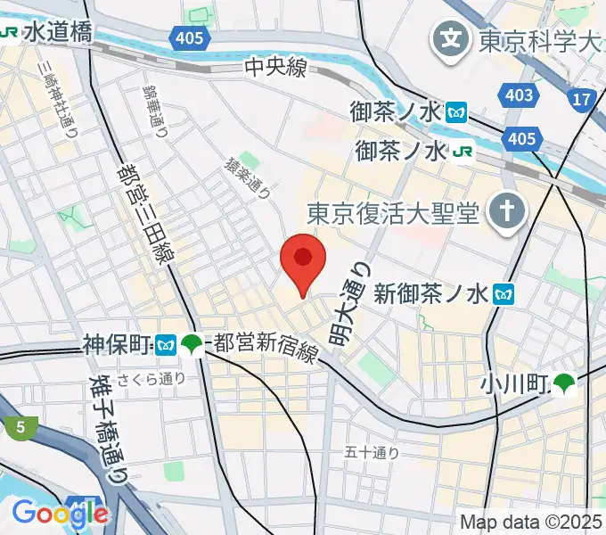 アイゼナハ音楽院の地図