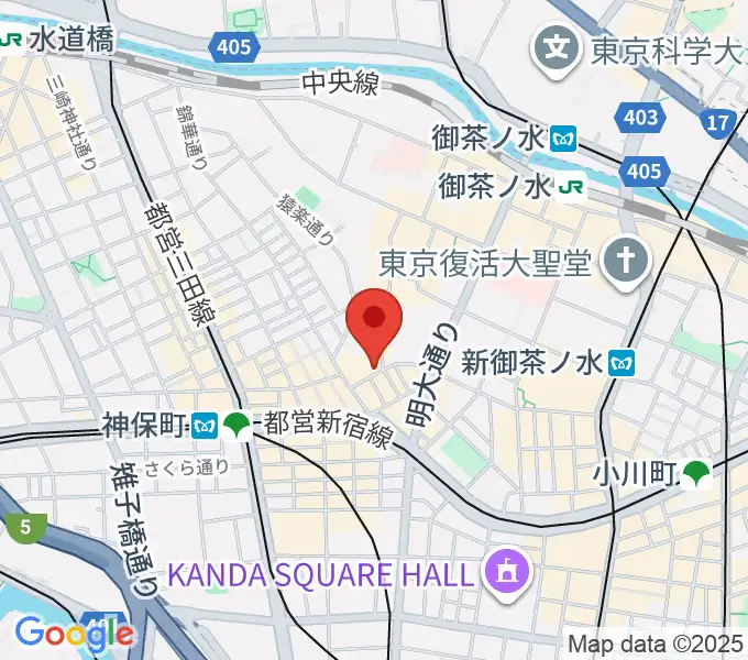 アイゼナハ音楽院の地図