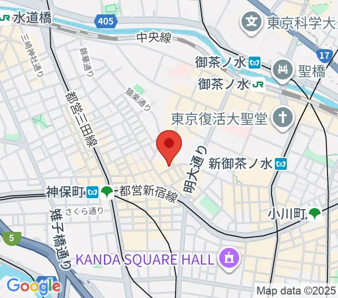 アイゼナハ音楽院の地図