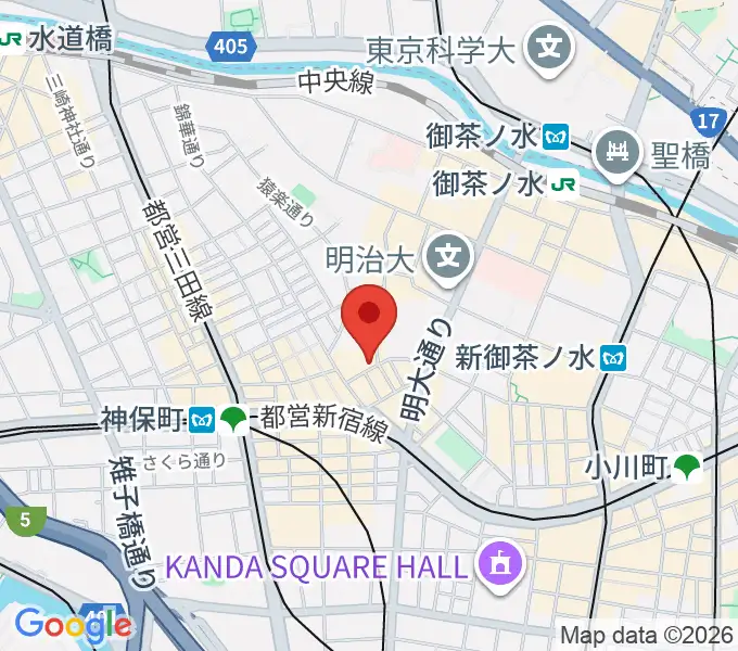 アイゼナハ音楽院の地図