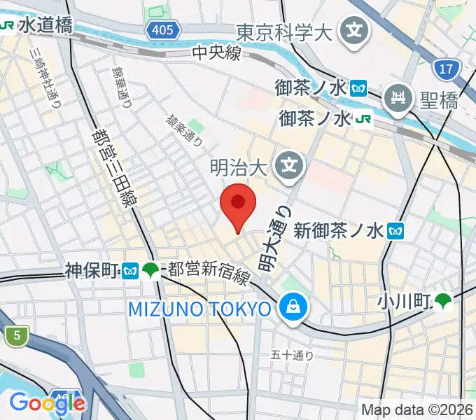 アイゼナハ音楽院の地図