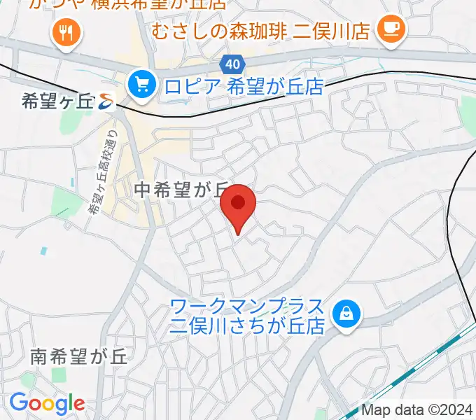 イハラ音楽教室の地図