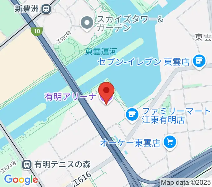 有明アリーナの地図