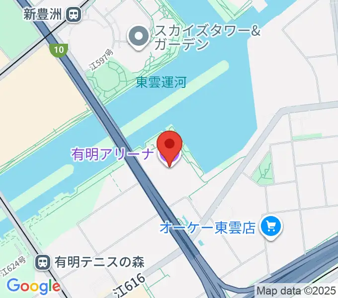 有明アリーナの地図