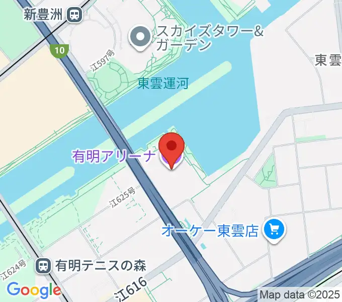 有明アリーナの地図
