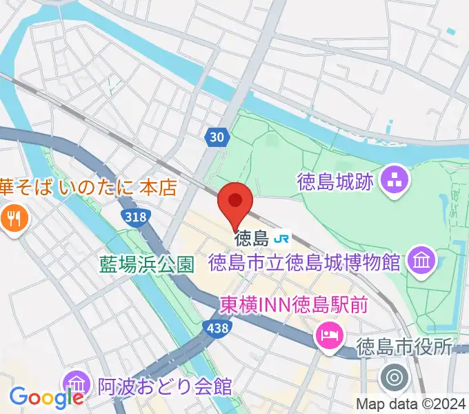 徳島コティの地図