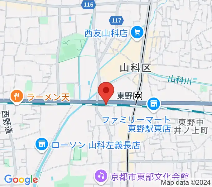 ライブスタジオ58の地図