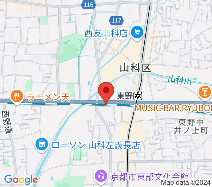 ライブスタジオ58の地図