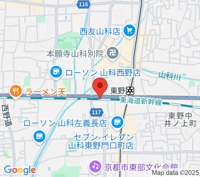 ライブスタジオ58の地図