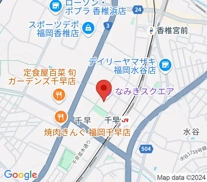 なみきスクエア・東市民センターの地図