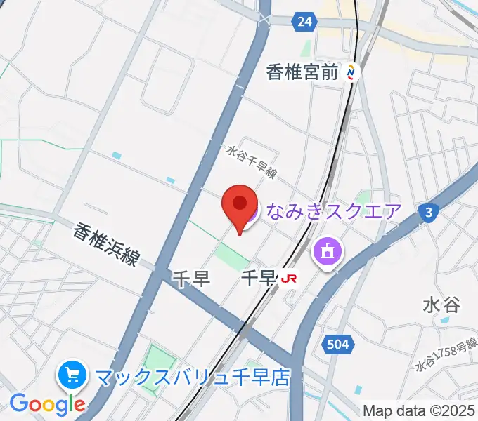 なみきスクエア・東市民センターの地図