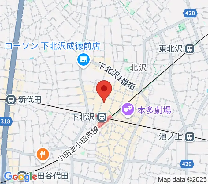 下北沢しもきたドーンの地図