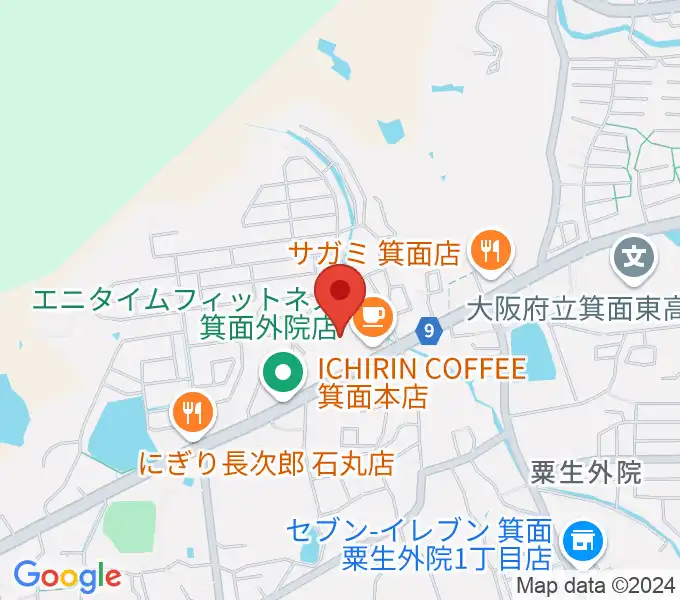 西尾ピアノ教室の地図