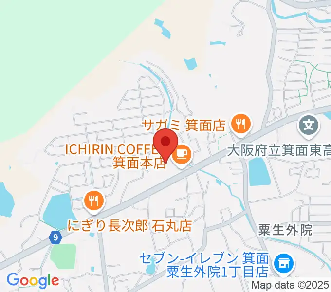 西尾ピアノ教室の地図