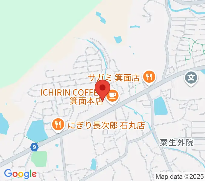 西尾ピアノ教室の地図