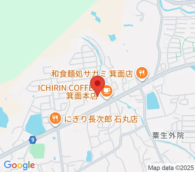 西尾ピアノ教室の地図