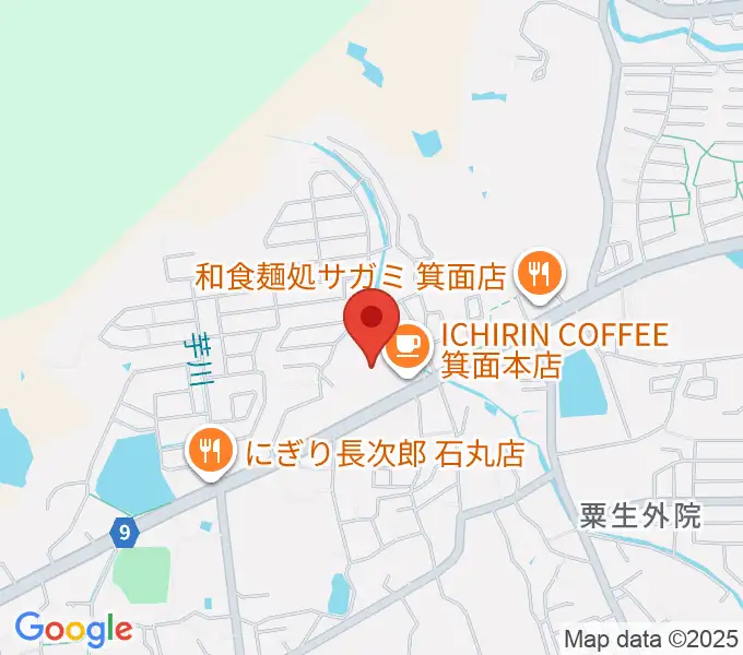 西尾ピアノ教室の地図