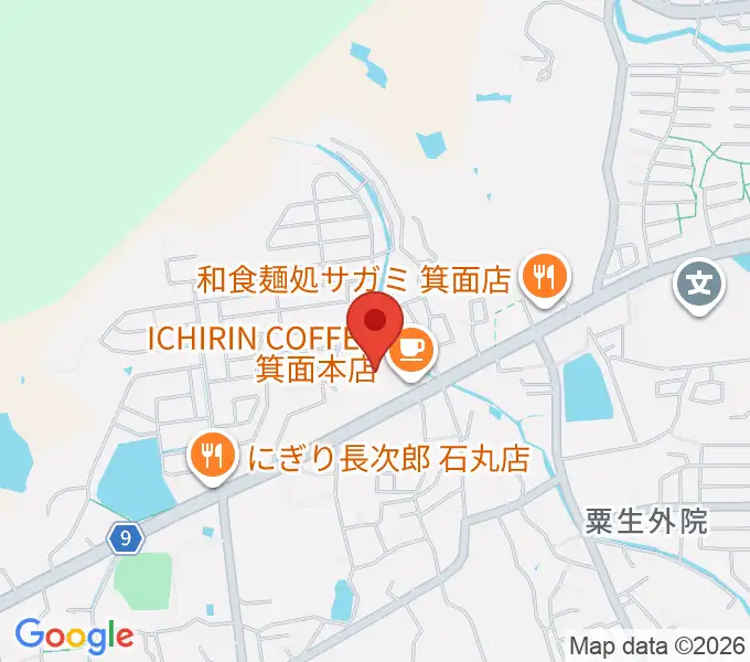 西尾ピアノ教室の地図