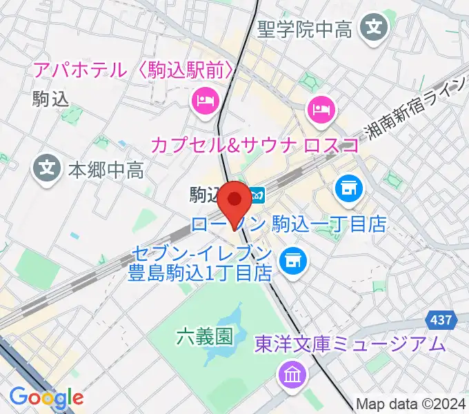 ムラーラミュージックオフィスの地図