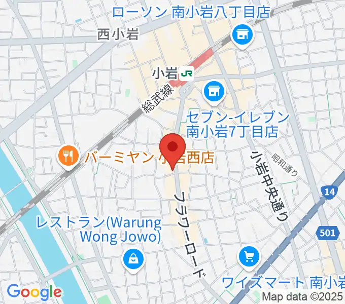 メイト音楽学院の地図