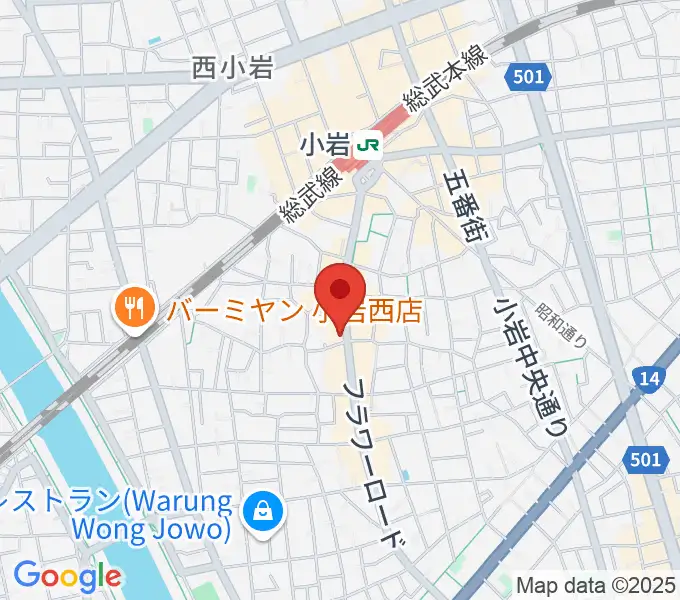 メイト音楽学院の地図