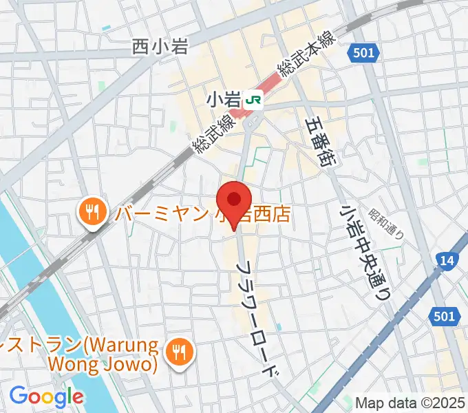 メイト音楽学院の地図
