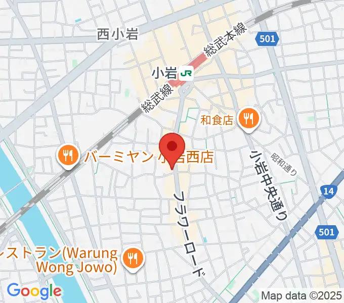 メイト音楽学院の地図