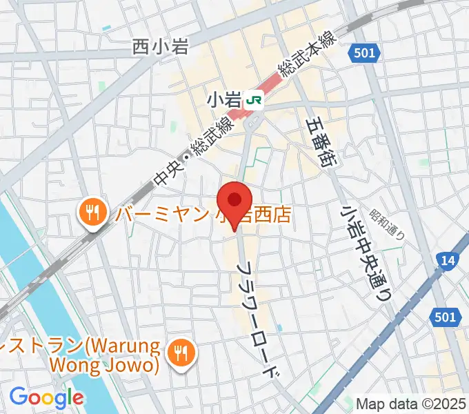 メイト音楽学院の地図