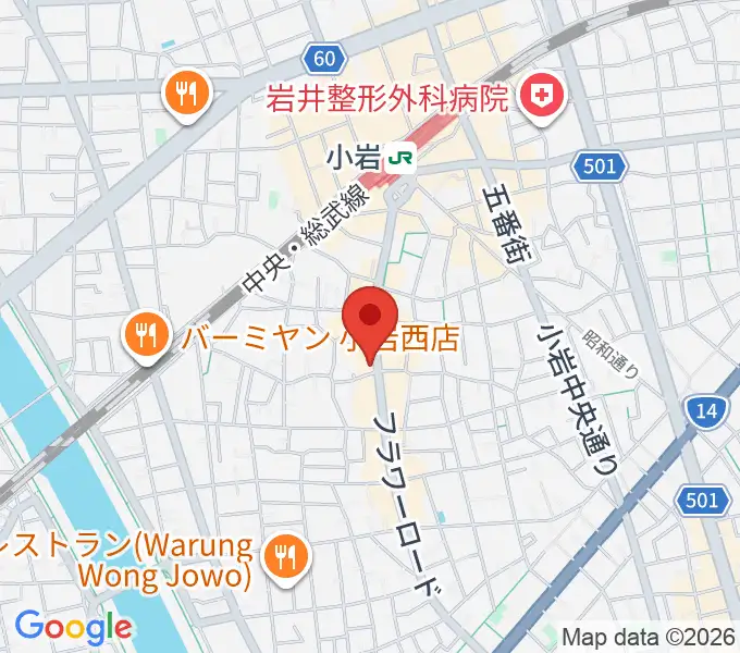 メイト音楽学院の地図