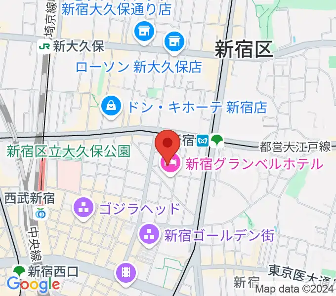 コフレリオ新宿シアターの地図