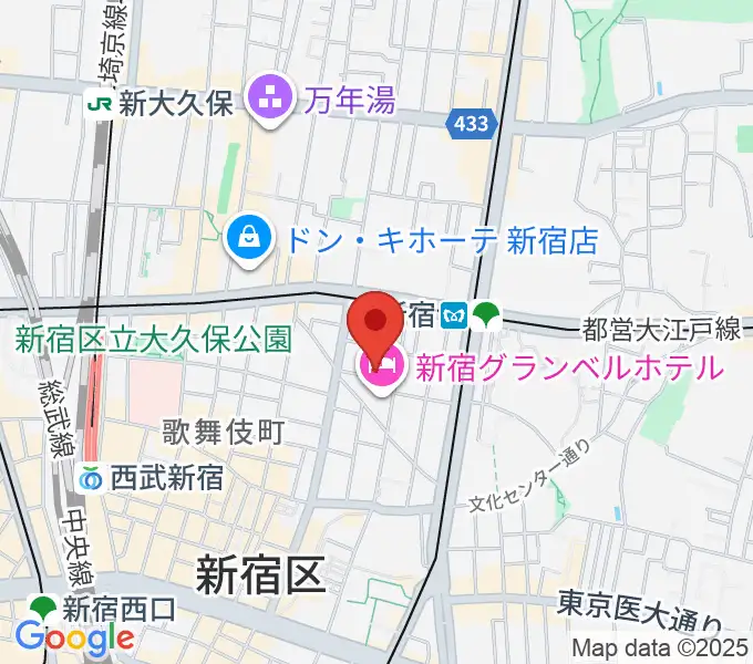 コフレリオ新宿シアターの地図