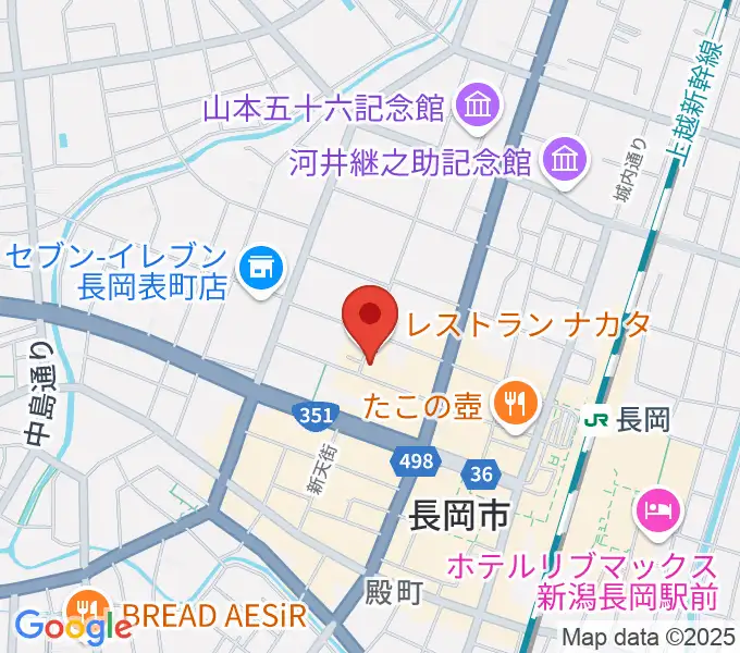 音楽色堂の地図