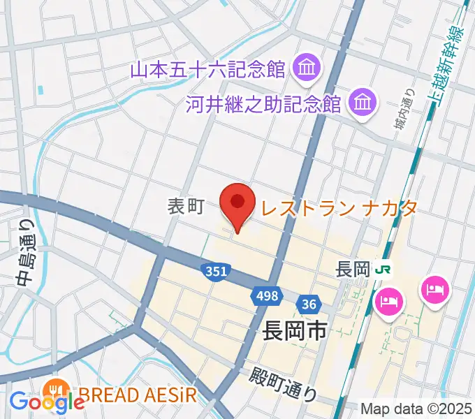 音楽色堂の地図