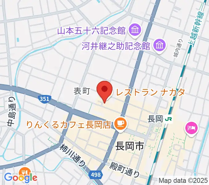 音楽色堂の地図