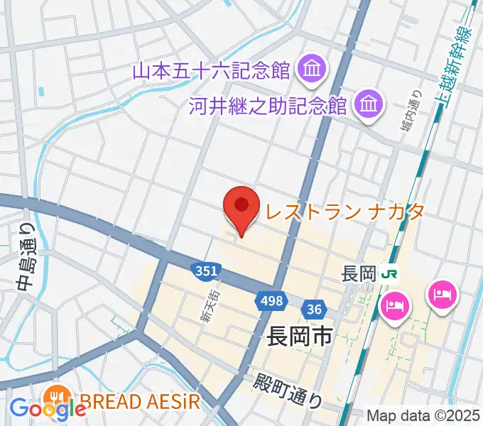 音楽色堂の地図