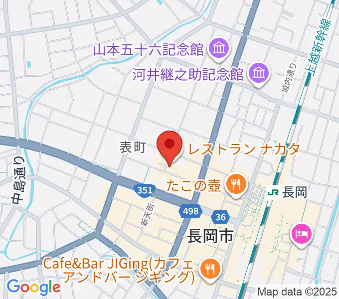 音楽色堂の地図