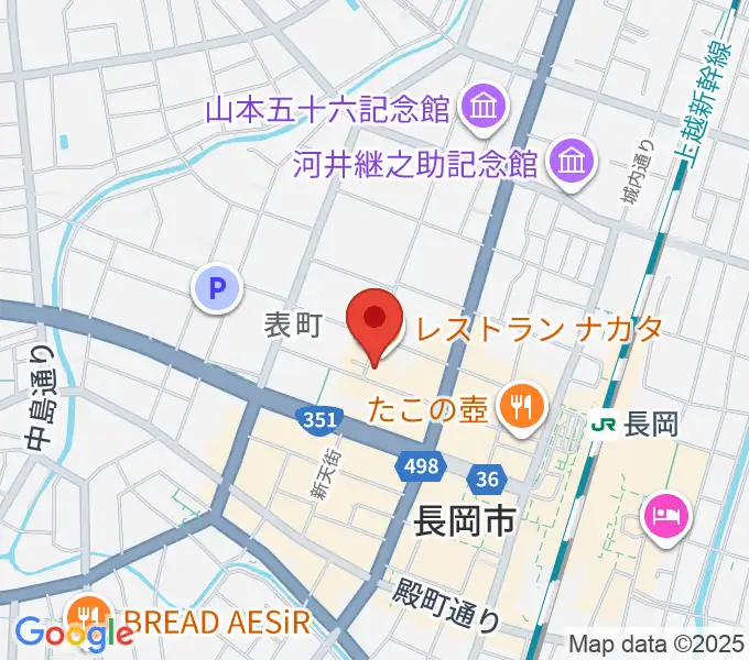 音楽色堂の地図