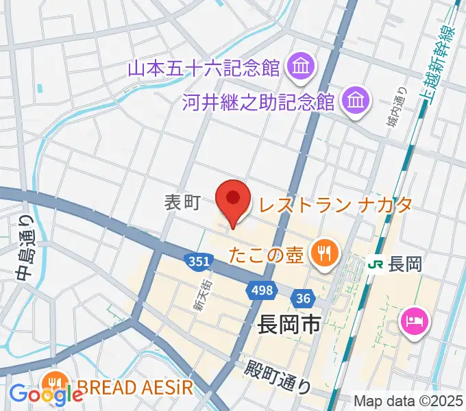 音楽色堂の地図