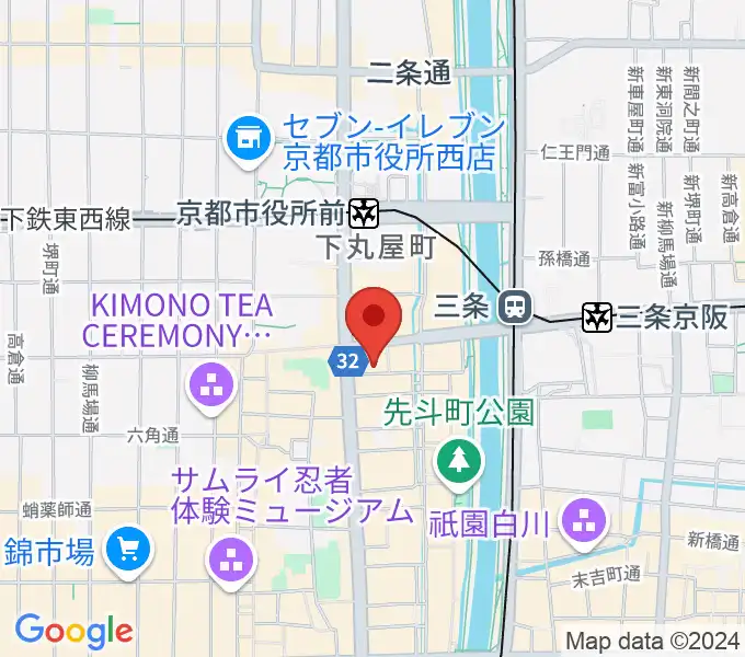 京都十八番の地図