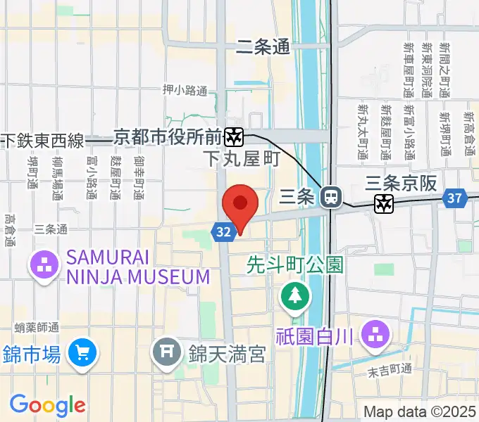 京都十八番の地図