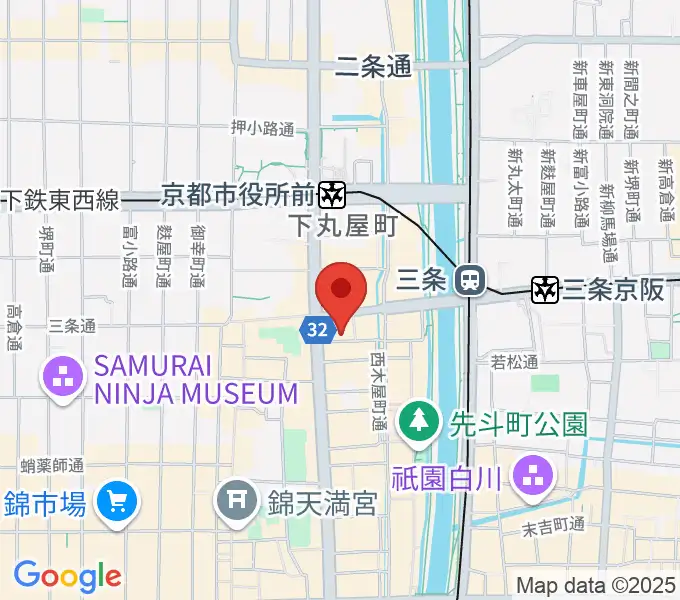 京都十八番の地図