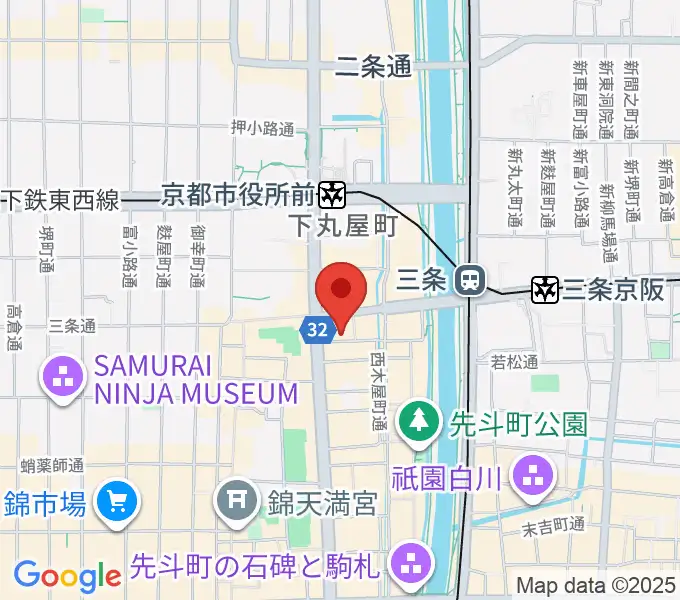 京都十八番の地図