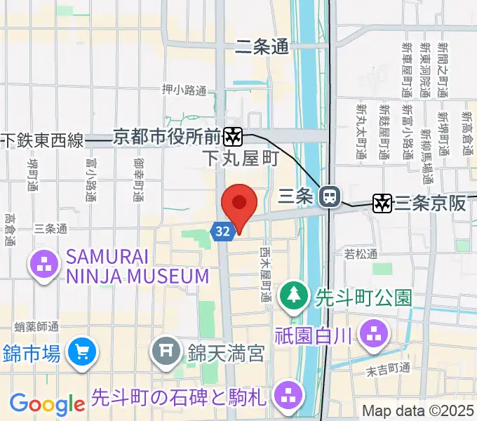 京都十八番の地図
