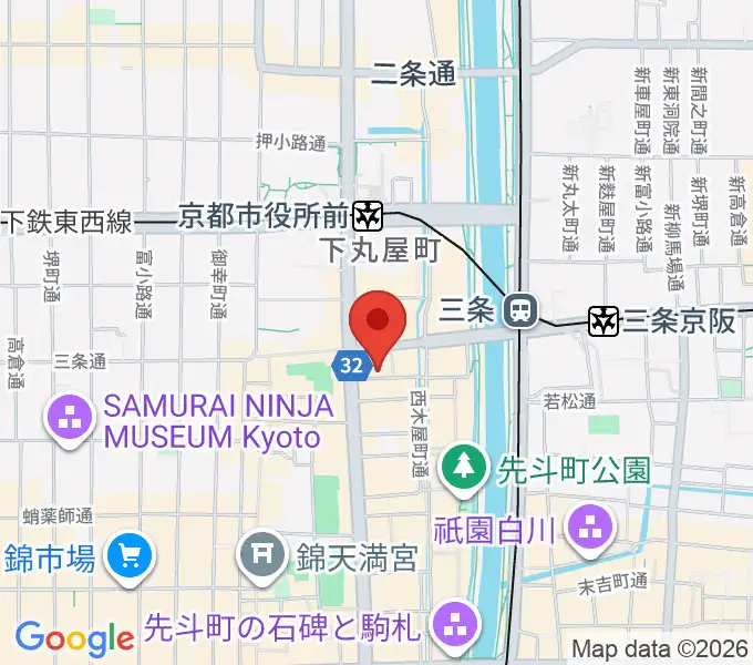 京都十八番の地図