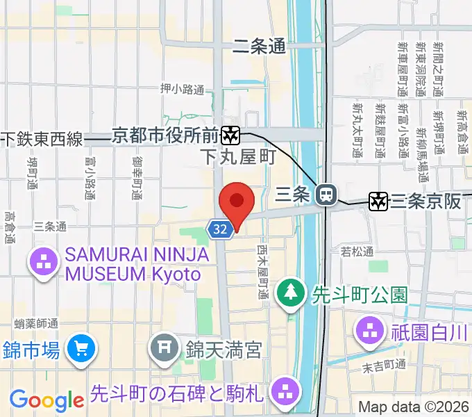 京都十八番の地図