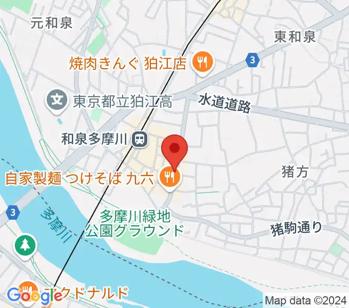 アイスタジオの地図