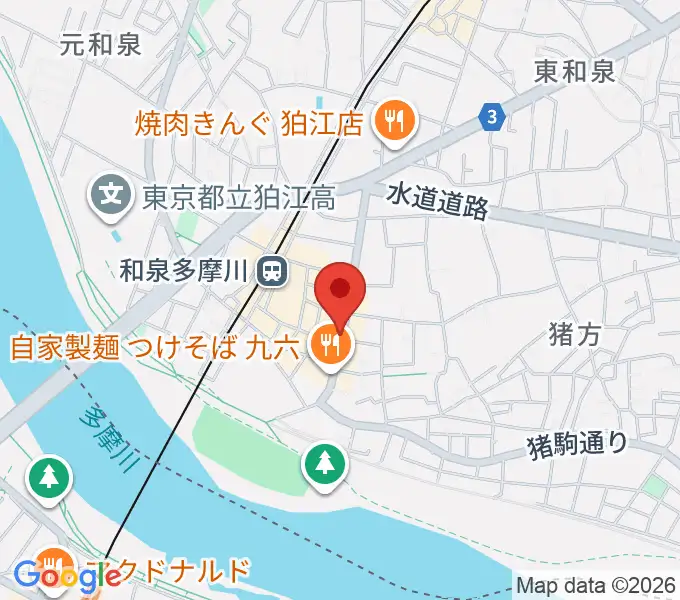 アイスタジオの地図