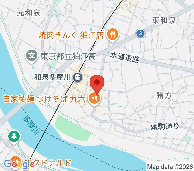 アイスタジオの地図